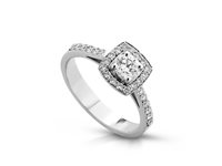 Ringe PG Gioielli Dame Push in Weißgold Diamante 0.17 Ct ANPUSH/2 - ANPUSH/2